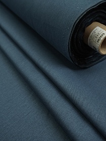 Костюмный джинс с эффектом велюра цв.Темный лазурно-серый, СОРТ2, ш.1.5м, хлопок-100%, 230гр/м.кв