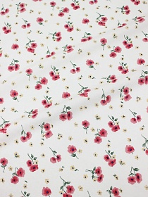 Штапель "Алетта" цв.белый, СОРТ2, ш.1.45м, вискоза-100%, 100гр/м.кв