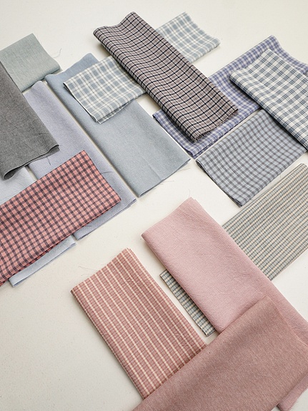 Набор тканей для рукоделия "Вареный хлопок: Домашний уют №7", 45*30 см, 15 шт