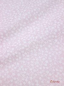 Бязь "Цветочки на бледно-розовом", СОРТ2, ш.1.5м, хлопок-100%, 120гр/м.кв