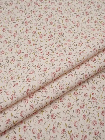 Микровельвет (Digital) "Зефирный вьюнок" цв.пыльная роза, ш.1.5м, хлопок-100%, 135гр/м.кв