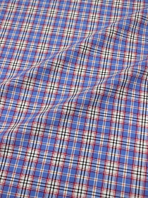 Вареный (стираный) хлопок "Тройная клетка" цв.лазурный берег, ш.2.5м, хл-100%, 115гр/м.кв