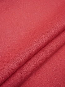 Лен костюмный с умягчением цв.Винтажно-красный, ш.1.5м, лен-100%, 190гр/м.кв