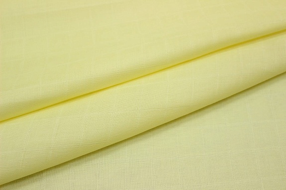 Муслин двухслойный цв.Светло-банановый, ш.1.35м, хлопок-100%, 100гр/м.кв