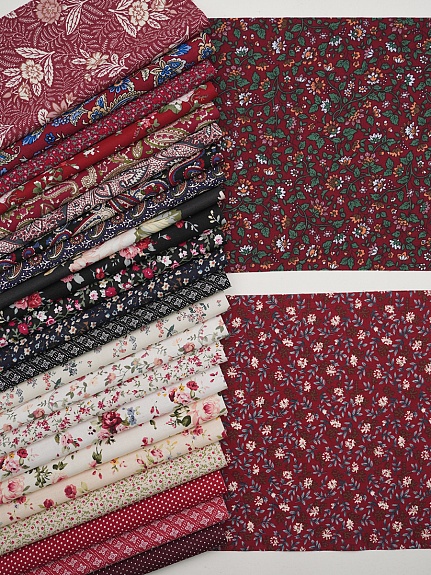 Набор тканей для рукоделия "Импортный хлопок: Кармина", 20*20 см, 25 шт