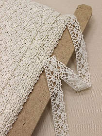 Кружево цв.суровый-2, ш.20мм, хлопок-100%, рис.015/3