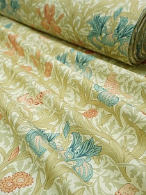 Перкаль Премиум Цифр.печать "Архелия" (крупный рис.) цв.сливочный, ш.1.45м, хл-100%, 150гр/м.кв