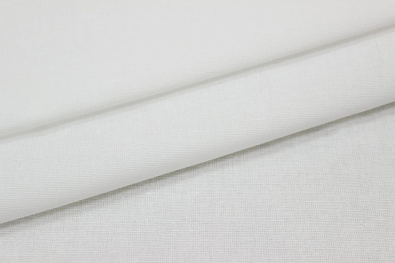 Полулен цв.Белый, ш.1.5м, лен-30%, хлопок-70%, 140гр/м.кв