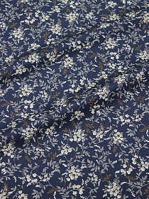 Импорт. хлопок "Синтия" цв.чернильно-фиолетовый, ш.1.45м, хлопок-100%, 105гр/м.кв