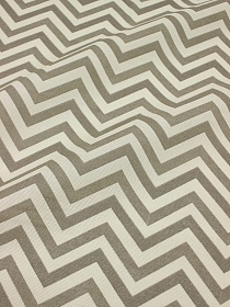 Рогожка "Серо-бежевый зигзаг" цв.шампань, ш.1.5м, хлопок-100%, 150гр/м.кв