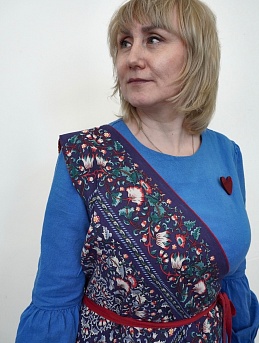 Двухсторонняя жилетка из Поплина "КУПАВА" и Перкали "Илона" 