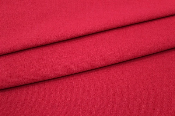 Хлопок крэш цв.Красно-малиновый,  ш.1.4м, хлопок-100%, 160гр/м.кв