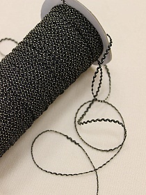 Вьюнчик цв.черный/золото, 3мм