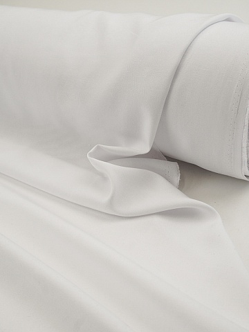 Плательная вискоза цв.Белый (отбеленный), СОРТ2, ш.1.45м, вискоза-100%, 160гр/м.кв