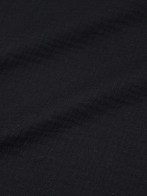 Муслин двухслойный с эффектом жатости цв.Черный, ш.1.4м, хлопок-100%, 110гр/м.кв