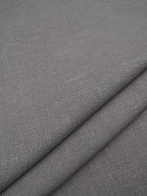 Конопля с хлопком-диагональ цв.Графитово-серый с лиловым оттенком, ш.1.4м, конопля-80%, хл-20%, 230гр/м.кв