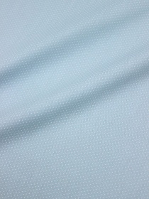 Сатин "Мелкое белое пшено на бл.бирюзово-голубом", ш.1.61м, хлопок-100%, 120гр/м.кв