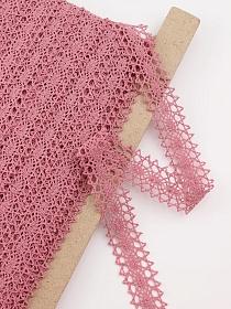 Кружево цв.дымчатая роза, ш.19мм, хлопок-90%, п/э-10%, рис.047/12