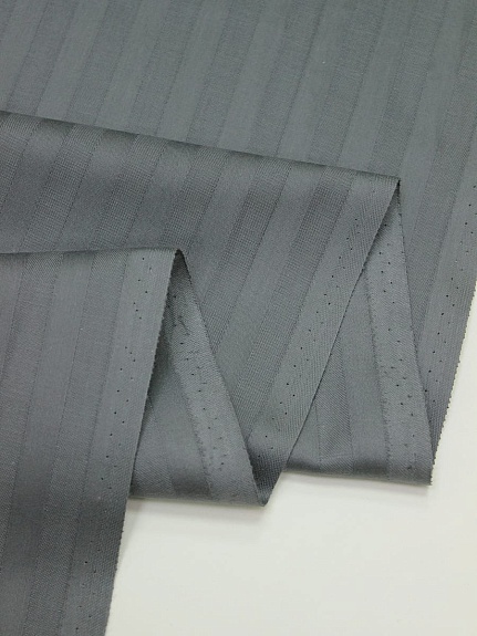 Сатин-страйп цв.Серый с бирюзовым оттенком (1см*1см), ш.2.2м, хлопок-100%, 125гр/м.кв