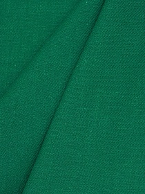 Конопля с хлопком-диагональ цв.Темный изумрудно-зеленый, СОРТ2, ш.1.4м, конопля-80%, хлопок-20%