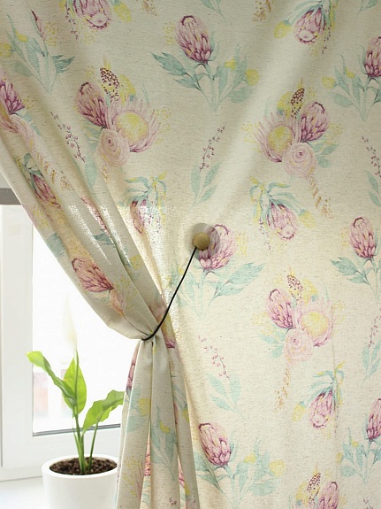 Полулен "Протея" (на суровом), ш.1.5м, лен-30%, хлопок-70%, 155гр/м.кв