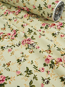 Ткань интерьерная "Рауза" цв.св.салатово-бежевый, ш.1.5м, хл-100%, 265гр/м.кв