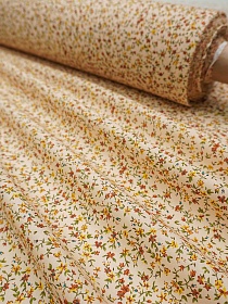 Имп. хлопок "Цветочное вдохновение" цв.св.телесно-песочный, ш.1.5м, хл-100%, 100гр/м.кв