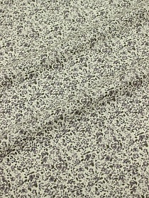 Импорт. хлопок "Леона" (цветы серые), ш.1.45м, хлопок-100%, 105гр/м.кв