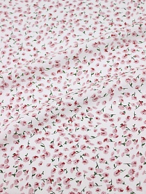 Мерный лоскут (ткань в отрезах) Штапель "Ядвига" цв.белый, ш.1.45м, вискоза-100%, 90гр/м.кв