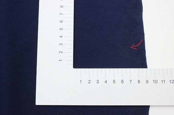 Кулирка с лайкрой цв.Темно-синий, ш1.9м, Пенье, хл-94%, лайкра-6%,190гр/м.кв