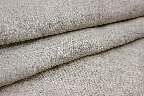 Лен с вискозой с эффектом мятости цв.Суровый, ш.1.44м, лен-73%, вискоза-27%, 155гр/м.кв