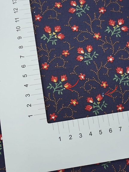 Перкаль "Ясиня" цв.чернильно-фиолетовый, ш.1.5м, хлопок-100%, 120гр/м.кв