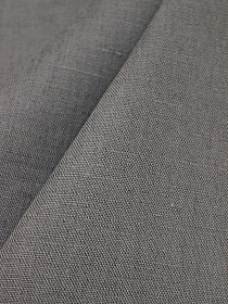 Полулен цв.Стальной графит, ш.1.5м, лен-57%, хлопок-43%, 200гр/м.кв