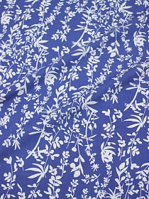 Штапель "Былинка" цв.джинсово-фиолетовый, ш.1.45м, вискоза-100%, 100гр/м.кв