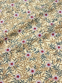 Штапель "Надежда" цв.светло-бежевый,  ш.1.43м, вискоза-100%, 100гр/м.кв