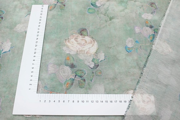 Вискозный шифон (Digital) "Флаурэль",  ш.1.5м, вискоза-75%, нейлон-25%, 55гр/м.кв