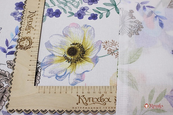 Перкаль "Каролина" цв.белый, ш.2.2м, хлопок-100%, 110гр/м.кв