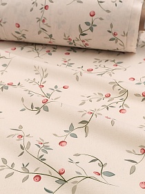 Перкаль "Дикая ягода", (на суровом)  ш.2.2м, хлопок-100%, 105гр/м.кв