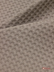 Вафельное премиум-полотно "Italy" цв.Светлое какао-2, ш.1.5м, хлопок-100%, 240гр/м.кв