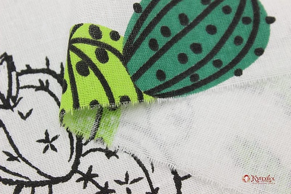 Бязь "Кактусы", СОРТ2, ш.1.5м, хлопок-100%, 120гр/м.кв