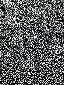 Штапель "Гордый нрав" цв.черный, ш.1.4м, вискоза-100%, 100гр/м.кв