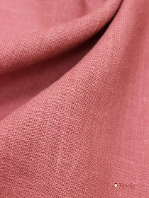 Лен костюмный с эффектом мятости цв.Брусника, ш.1.45м, лен-100%, 190гр/м.кв