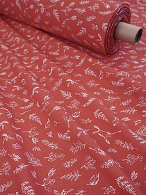 Бязь "Хрустальная сказка - веточки", (комп), ш.2.2 м, хлопок-100%, 120гр/м.кв