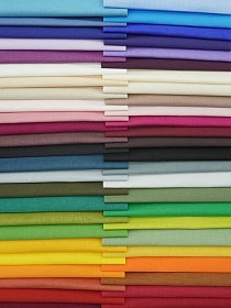 Набор тканей для рукоделия "Бязь однотонная: Палитра", 20*20см, 50шт