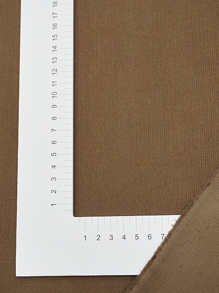 Мерный лоскут (ткань в отрезах) Микровельвет цв.Мускатный орех, ш.1.5м, хлопок-100%, 190гр/м.кв