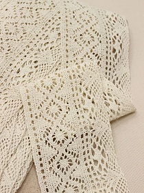 Кружево цв.суровый, ш.95мм, хлопок-100%, рис.172/3