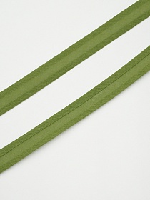 Косая бейка цв.Кленовый зеленый, ш.15мм, хлопок-100%