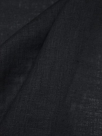 Лен сорочечный с эффектом мятости цв.Черный с серым оттенком, ш.1.45м, лен-100%, 125гр/м.кв