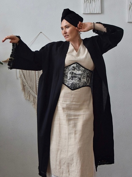 Корсет из интерьерного хлопка "Туаль де Жуи - Дикий мир" 