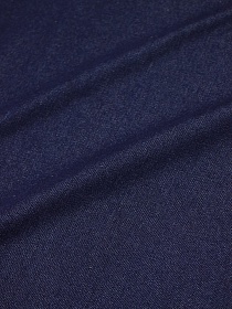 Брак(уценка) Плотная джинсовая ткань цв.Чернильно-синий джинс, ш.1.5м, хлопок-95%, п/э-5%